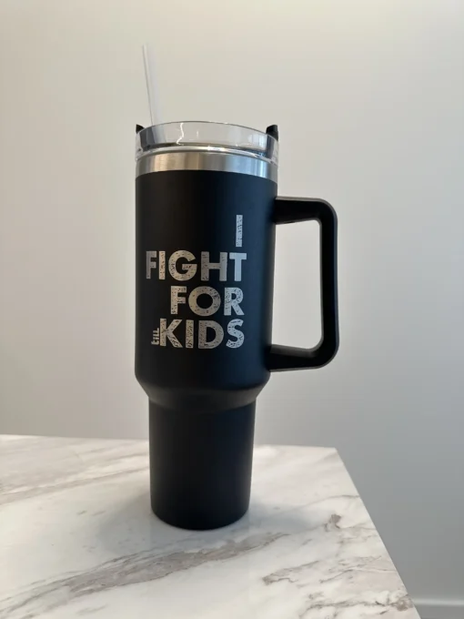 I fight for kids logo side