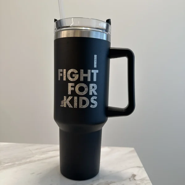 I fight for kids logo side